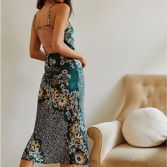 Free People Your Better Side Floral Midi Slipdress - Picture 2 of 9